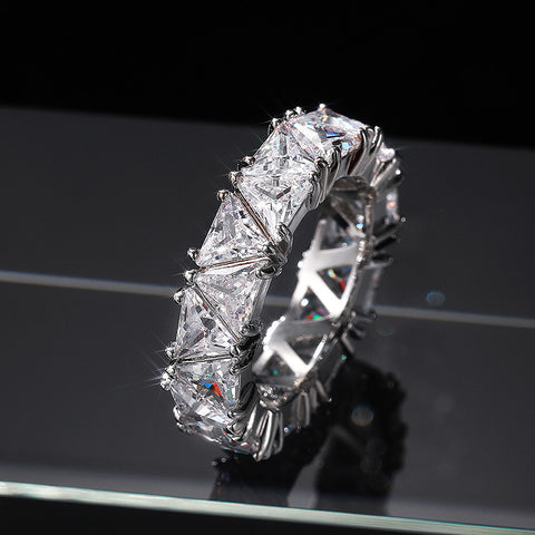 Full Diamond Ring Jewelry Birthday Gift