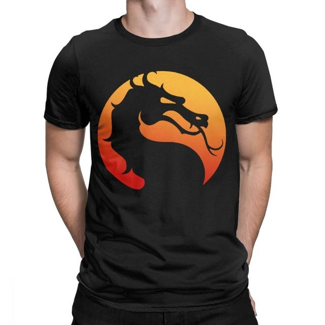 Mortal Kombat Logo Tee Shirt Popular Fighting Game T Shirt