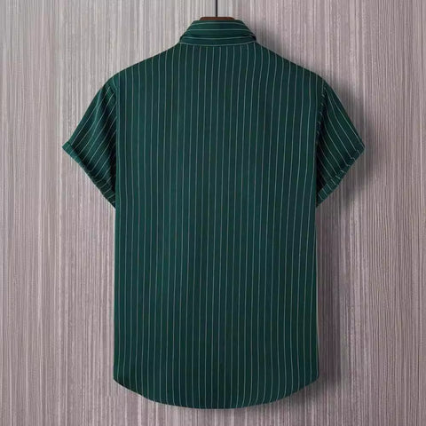 Manfinity Homme Men Striped Button Front Shirt