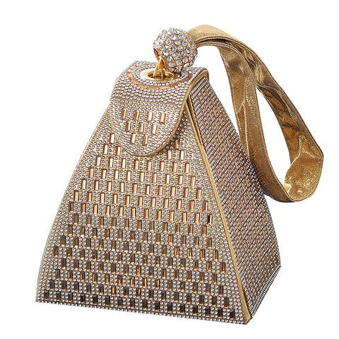 Triangle Cheongsam Diamond Banquet Handbag