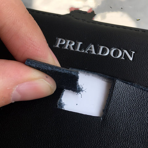 Men's long zipper leather men wallet