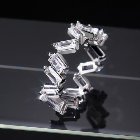 Full Diamond Ring Jewelry Birthday Gift