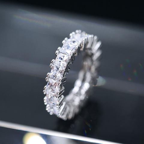 Full Diamond Ring Jewelry Birthday Gift